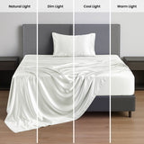 Silky Soft 4-Piece Satin Sheet Set | Deep Pocket | Wrinkle-Free Easy Care Bedding