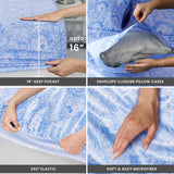 4-Piece Paisley Design Bed Sheet Set | Deep Pocket | Flat, Fitted & Pillowcases