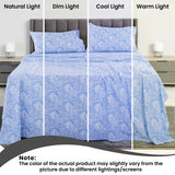 4-Piece Paisley Design Bed Sheet Set | Deep Pocket | Flat, Fitted & Pillowcases