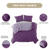 3-Piece Reversible Comforter Set