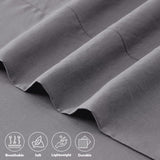 4-Piece Bamboo Blend Cooling Bed Sheets Set