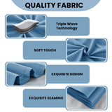 Set of 2 Thermal Blackout Curtains for Bedroom and Living Room