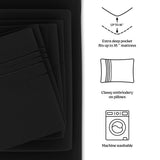 6-Piece Deep Pocket Bed Sheet Set – Lux Decor