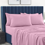 Pink 6-Piece Deep Pocket Bed Sheet Set – Lux Decor