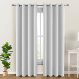 Set of 2 Thermal Blackout Curtains for Bedroom and Living Room