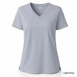 Light Grey Women’s Stretch Performance T-Shirt – Lux Decor