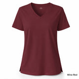 Wine Red Women’s Stretch Performance T-Shirt – Lux Decor