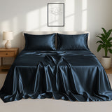 Silky Soft 4-Piece Satin Sheet Set | Deep Pocket | Wrinkle-Free Easy Care Bedding