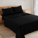 4-Piece Deep Pocket Bed Sheets Set – Ultra Soft & All-Season Comfort
