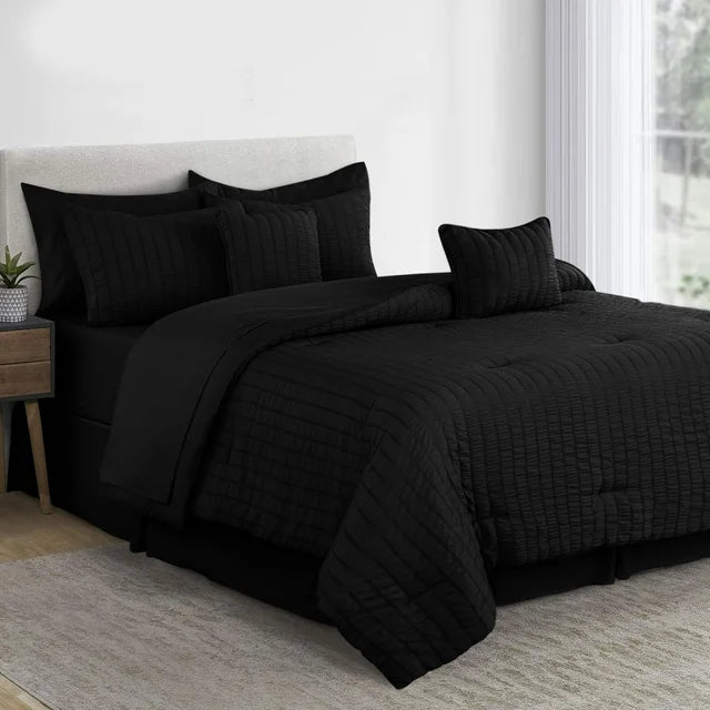 Luxury 10-Piece Bedding Set with Plush Comforter