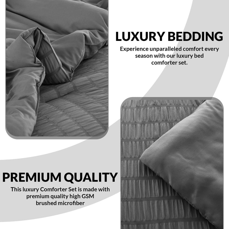 Luxury 10-Piece Bedding Set with Plush Comforter