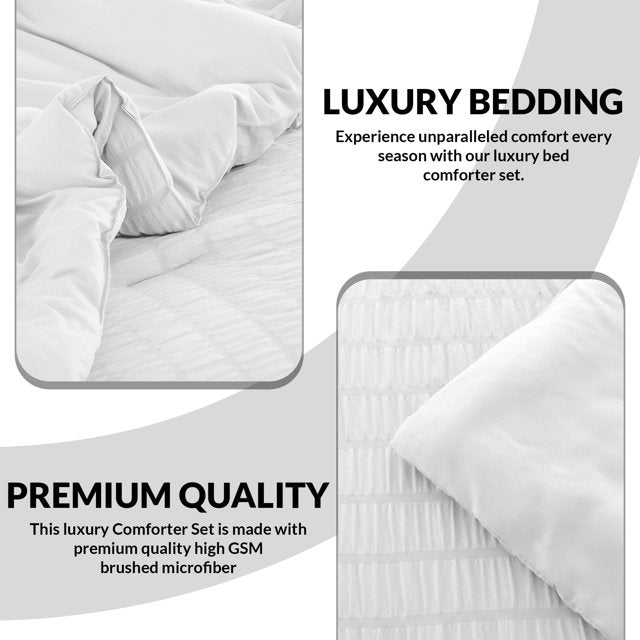 Luxury 10-Piece Bedding Set with Plush Comforter