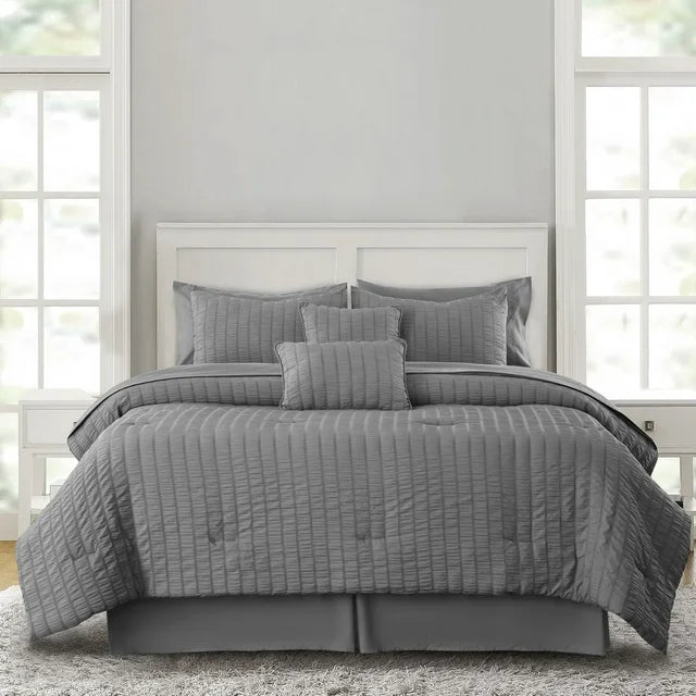 Luxury 10-Piece Bedding Set with Plush Comforter