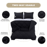 3-Piece Reversible Comforter Set