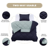 3-Piece Reversible Comforter Set
