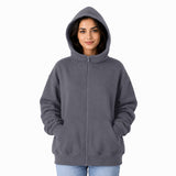 Cloud Zip Oversized Hoodie – Lux Decor