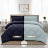 3-Piece Reversible Comforter Set
