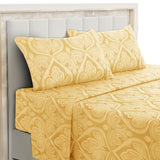 4-Piece Paisley Design Bed Sheet Set | Deep Pocket | Flat, Fitted & Pillowcases