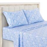 4-Piece Paisley Design Bed Sheet Set | Deep Pocket | Flat, Fitted & Pillowcases