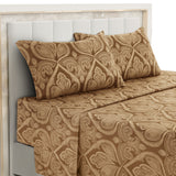 4-Piece Paisley Design Bed Sheet Set | Deep Pocket | Flat, Fitted & Pillowcases