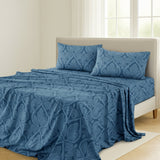 4-Piece Paisley Design Bed Sheet Set | Deep Pocket | Flat, Fitted & Pillowcases
