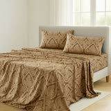 4-Piece Paisley Design Bed Sheet Set | Deep Pocket | Flat, Fitted & Pillowcases