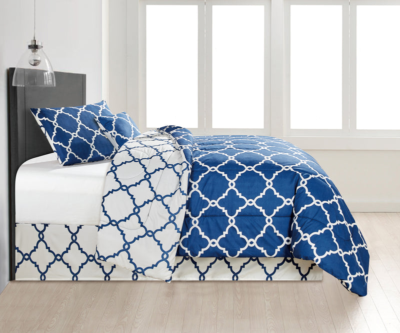 | Quatrefoil Navy