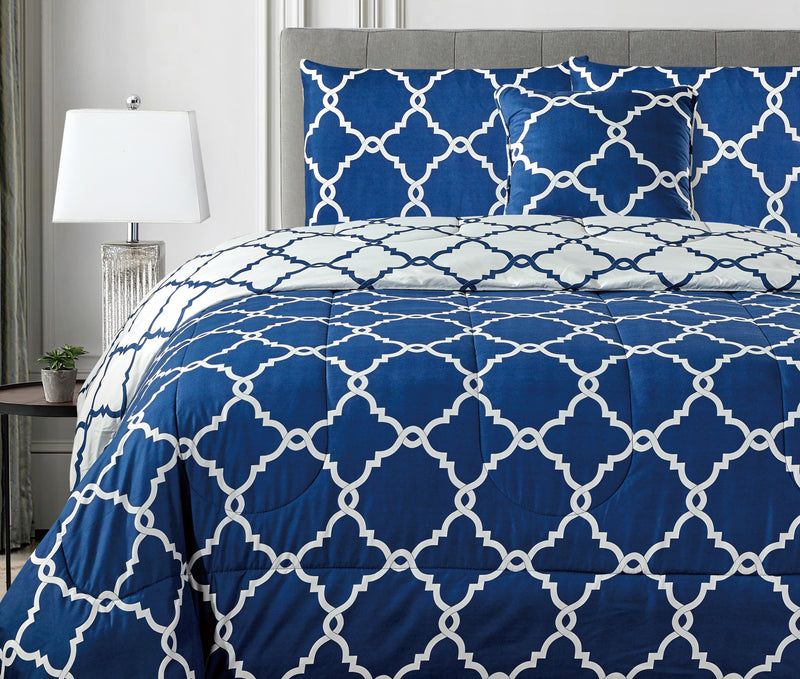 | Quatrefoil Navy