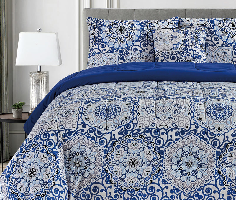 5-Piece Reversible Comforter Set