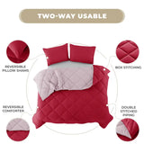 3-Piece Reversible Comforter Set