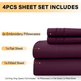 Premium 6-Piece Deep Pocket Bed Sheets Set