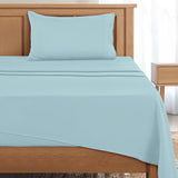 3-Piece Deep Pocket Bed Sheets Set, Ultra Soft, styled on a bed – Lux Decor