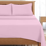 4-Piece Deep Pocket Bed Sheets Set, Ultra Soft, styled on a bed – Lux Decor