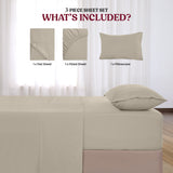 4-Piece Deep Pocket Bed Sheets Set – Ultra Soft & All-Season Comfort