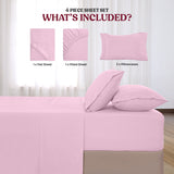 4-Piece Deep Pocket Bed Sheets Set, Ultra Soft, features and benefits – Lux Decor