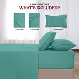 4-Piece Deep Pocket Bed Sheets Set – Ultra Soft & All-Season Comfort