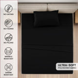 4-Piece Deep Pocket Bed Sheets Set – Ultra Soft & All-Season Comfort