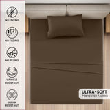4-Piece Deep Pocket Bed Sheets Set – Ultra Soft & All-Season Comfort