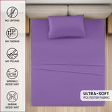 4-Piece Deep Pocket Bed Sheets Set – Ultra Soft & All-Season Comfort