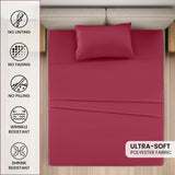 4-Piece Deep Pocket Bed Sheets Set – Ultra Soft & All-Season Comfort
