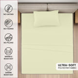 4-Piece Deep Pocket Bed Sheets Set – Ultra Soft & All-Season Comfort