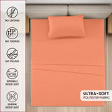 4-Piece Deep Pocket Bed Sheets Set – Ultra Soft & All-Season Comfort