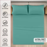4-Piece Deep Pocket Bed Sheets Set – Ultra Soft & All-Season Comfort