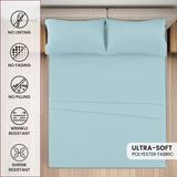 4-Piece Deep Pocket Bed Sheets Set – Ultra Soft & All-Season Comfort