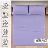 4-Piece Deep Pocket Bed Sheets Set – Ultra Soft & All-Season Comfort
