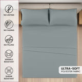 4-Piece Deep Pocket Bed Sheets Set – Ultra Soft & All-Season Comfort