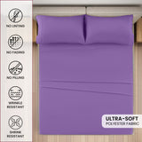 4-Piece Deep Pocket Bed Sheets Set – Ultra Soft & All-Season Comfort