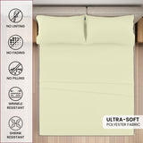 4-Piece Deep Pocket Bed Sheets Set – Ultra Soft & All-Season Comfort