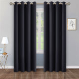 Set of 2 Thermal Blackout Curtains for Bedroom and Living Room