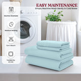 4-Piece Deep Pocket Bed Sheets Set – Ultra Soft & All-Season Comfort